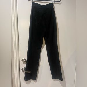 John michael black high wasted suede pants.